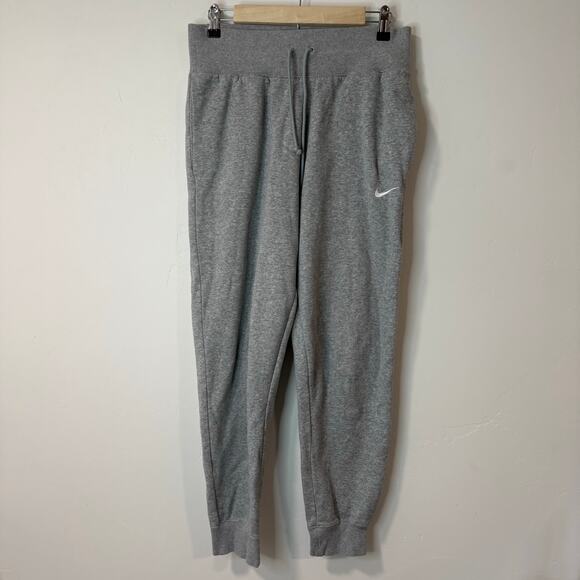 Nike Women's Sportswear Phoenix Fleece Joggers Sweatpants Athleisure Grey Medium - Picture 1 of 8